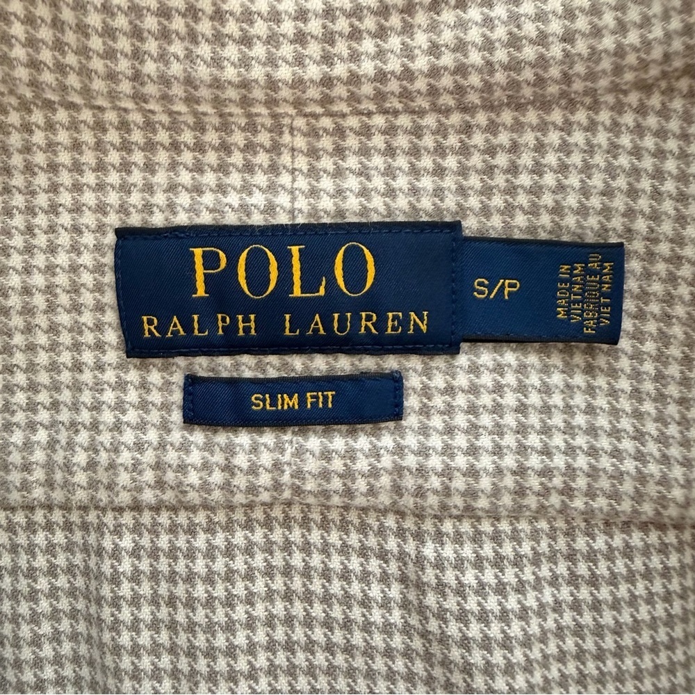 Polo Ralph Lauren Slim Fit Brushed Flannel Shirt Men’s Check Button Down pony - Picture 8 of 10